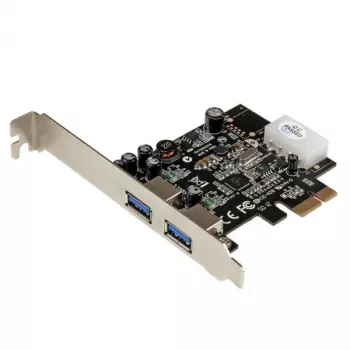 StarTech.com 2 prievadų PCI Express (PCIe) SuperSpeed USB 3.0 kortelės adapteris su UASP – LP4 maitinimas