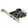 StarTech.com 2 prievadų PCI Express (PCIe) SuperSpeed USB 3.0 kortelės adapteris su UASP – LP4 maitinimas