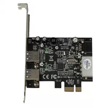 StarTech.com 2 prievadų PCI Express (PCIe) SuperSpeed USB 3.0 kortelės adapteris su UASP – LP4 maitinimas