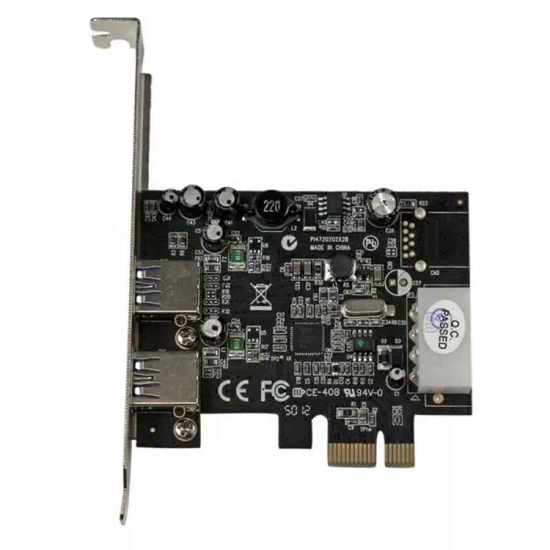 StarTech.com 2 prievadų PCI Express (PCIe) SuperSpeed USB 3.0 kortelės adapteris su UASP – LP4 maitinimas