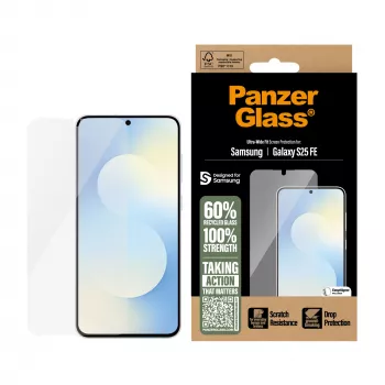 PanzerGlass ® ekrano apsauga Samsung Galaxy S25 FE 5G | Ultra-Wide Fit su EasyAligner
