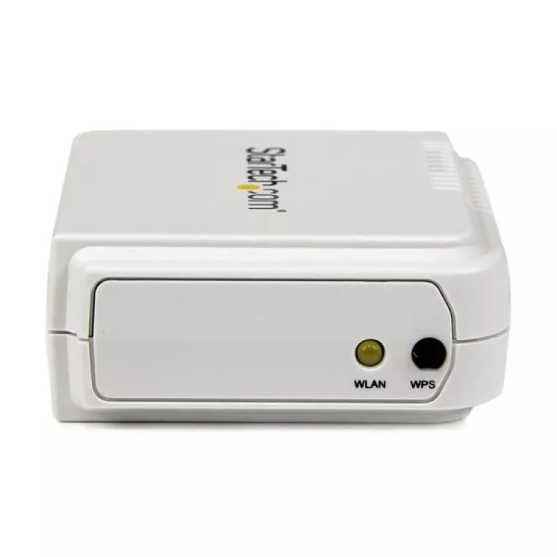 StarTech.com 1 prievado USB belaidis N tinklo spausdintuvo serveris su 10/100 Mbps Ethernet prievadu - 802.11 b/g/n