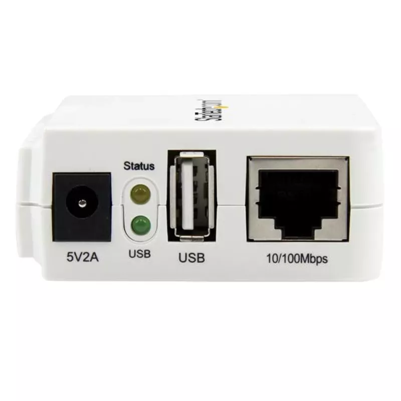 StarTech.com 1 prievado USB belaidis N tinklo spausdintuvo serveris su 10/100 Mbps Ethernet prievadu - 802.11 b/g/n