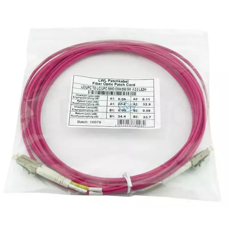 BlueOptics QK733A-BO InfiniBand šviesolaidinis kabelis 2 m 2x LC violetinis