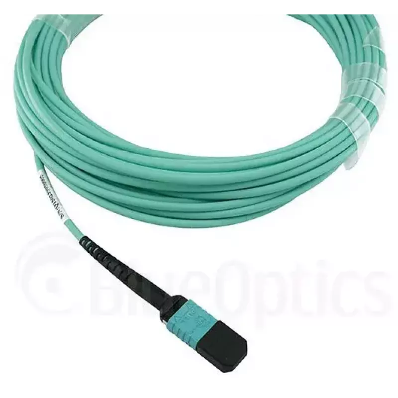 Šviesolaidinis kabelis BlueOptics QSRCABLE30M-BO MPO OM3 30 m mėtų
