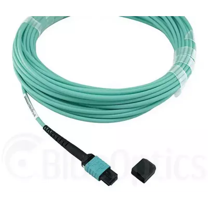 Šviesolaidinis kabelis BlueOptics QSRCABLE30M-BO MPO OM3 30 m mėtų