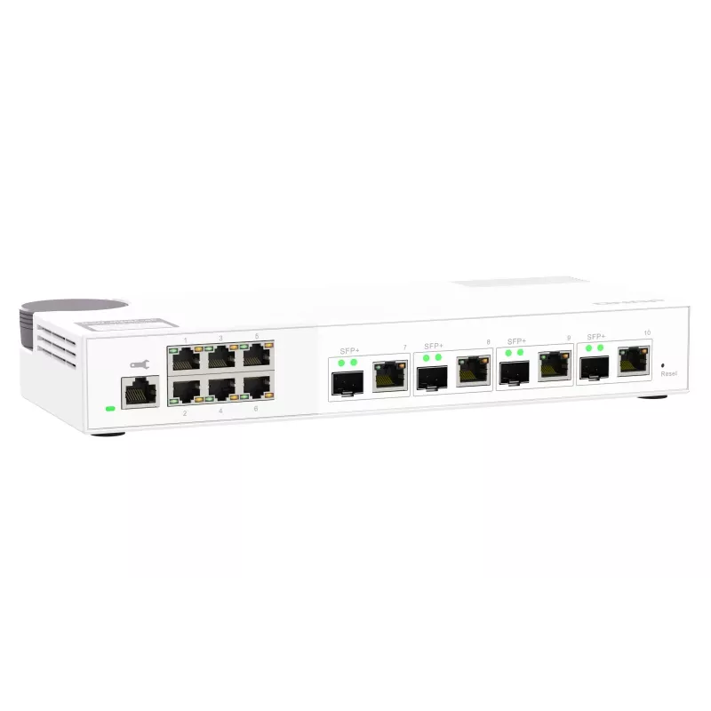 QNAP QSW-M2106-4C tinklo jungiklis Managed L2 2.5G Ethernet (100/1000/2500) Baltas