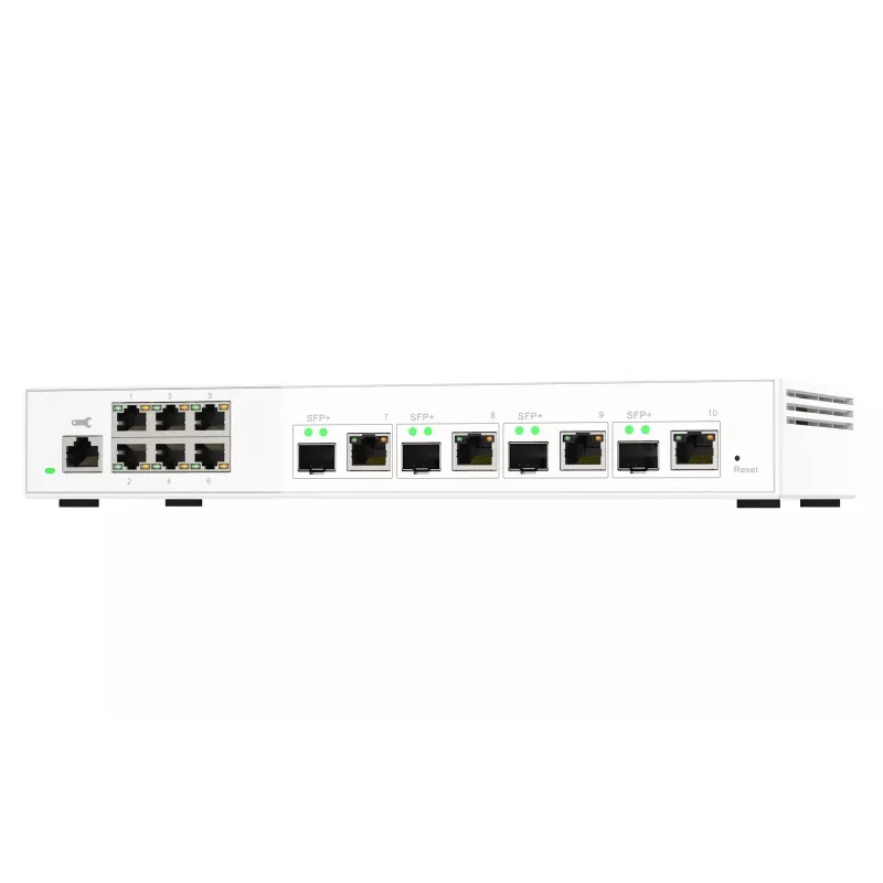 QNAP QSW-M2106-4C tinklo jungiklis Managed L2 2.5G Ethernet (100/1000/2500) Baltas
