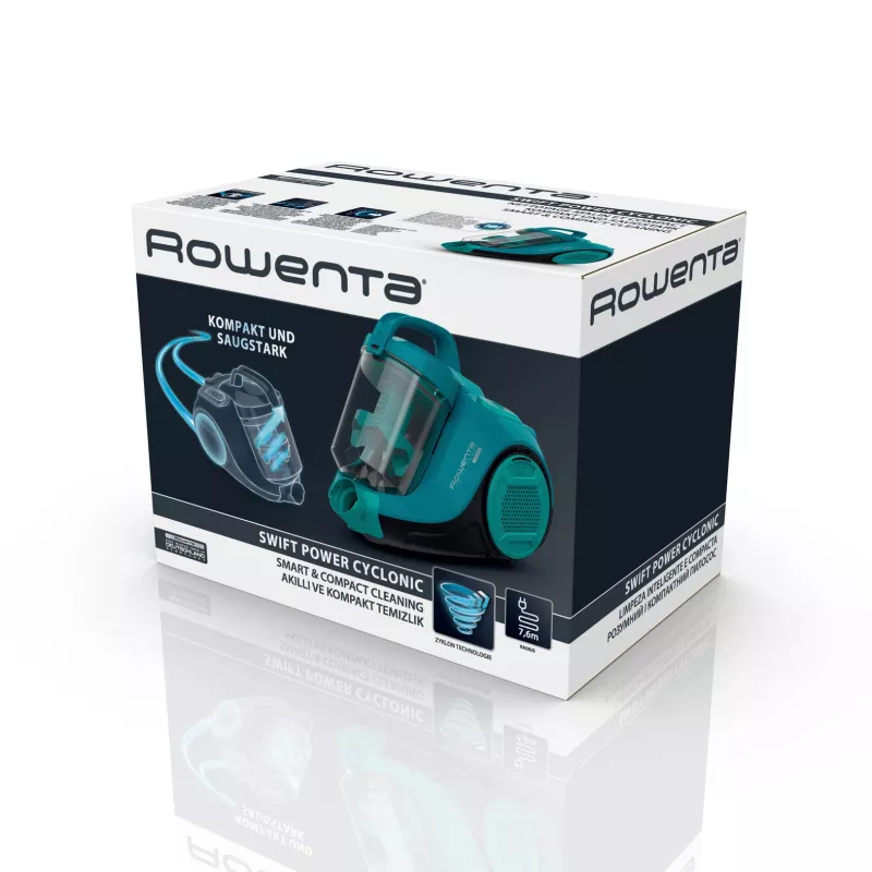 Rowenta Swift Power RO2932 1.2 L Cilindrinis dulkių siurblys sausas 750 W be maišelio