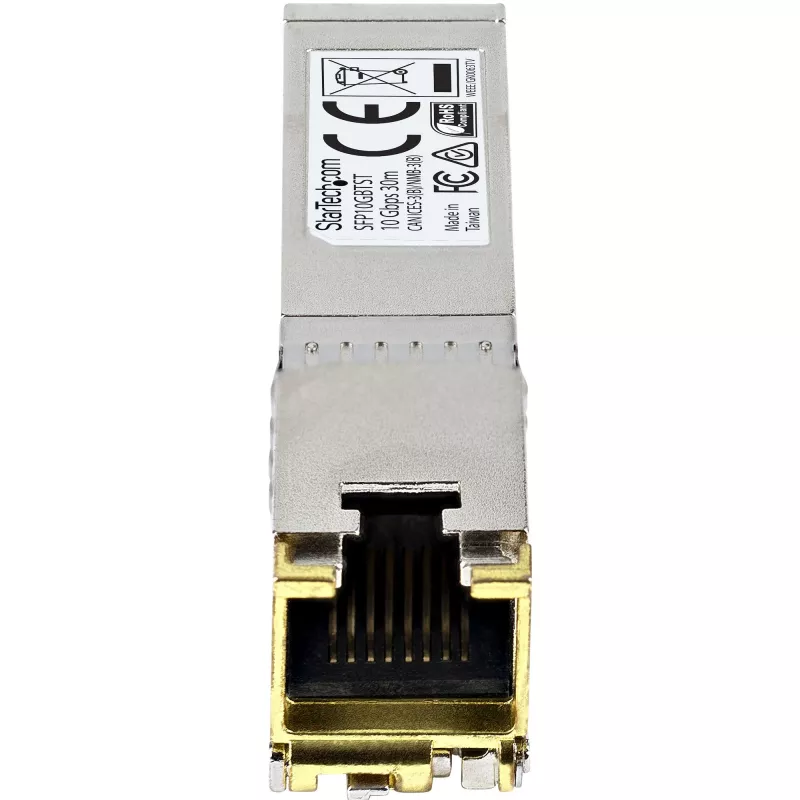 StarTech.com MSA suderinamas SFP+ siųstuvas-imtuvas - 10GBASE-T, varinis, RJ45, 30 m