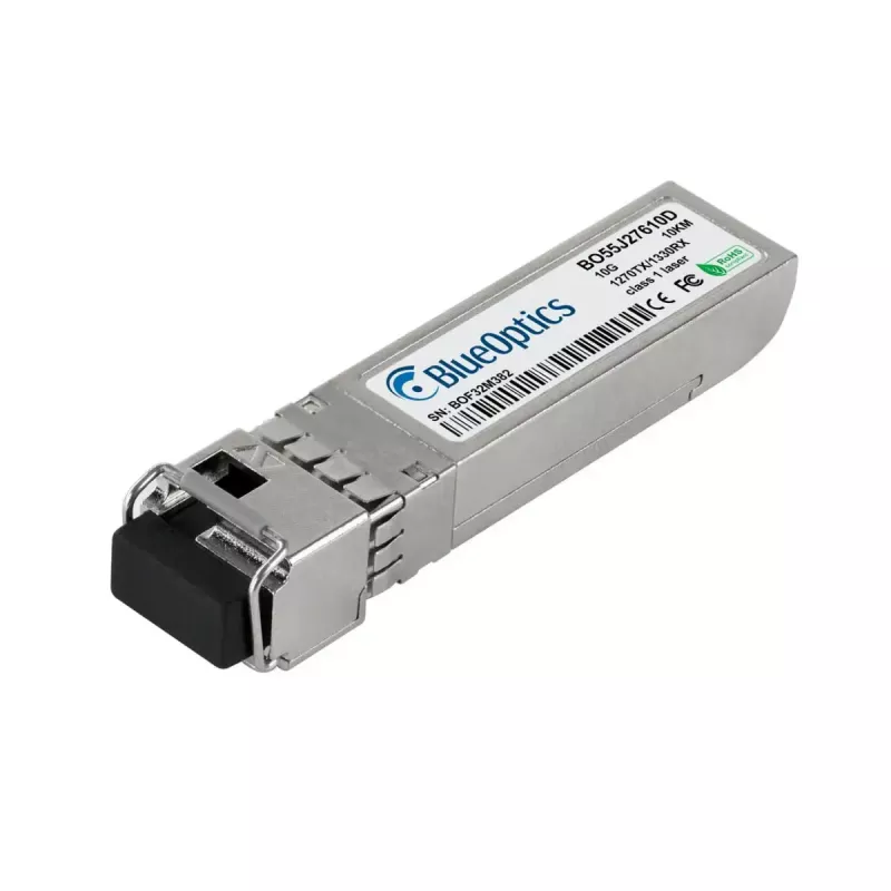 SFP+ šviesolaidinis siųstuvas-imtuvas BLUEOPTICS SFP10G-BX1270-BO, 10 Gbit/s, 3,3 V, metalinis korpusas