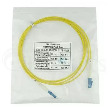 BlueOptics SFP2121BU50MK InfiniBand šviesolaidinis kabelis 50 m LC Geltonas