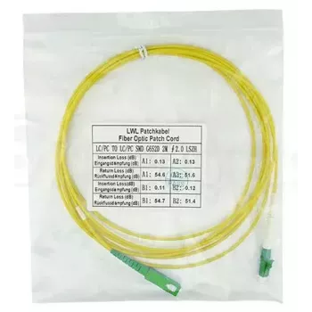 Skaidulinis optinis kabelis BlueOptics SFP2122BU20MM LC SC G.657.A1 20 m Geltonas