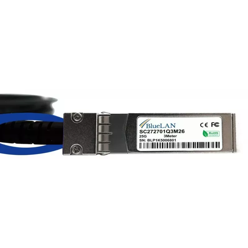 BlueOptics SFP-25G-C5M-BL 5 m SFP28 kabelis, InfiniBand, šviesolaidinis, Vyriškas/Vyriškas