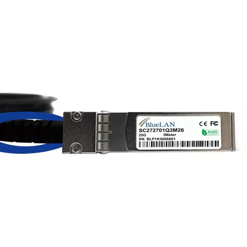 SFP28 DAC kabelis BlueOptics SFP28-DAC-0.5M-AT-BL 0,5 m Kištukas/Kištukas