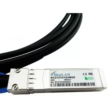 SFP28 DAC kabelis BlueOptics SFP28-DAC-0.5M-IT 0,5 m vyriškas jungtis