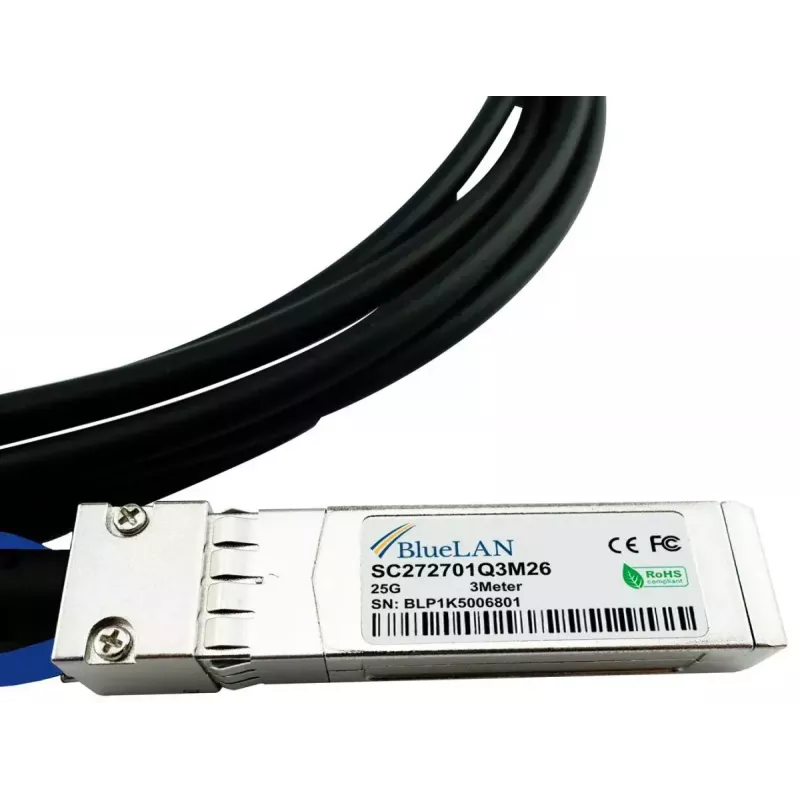 SFP28 DAC kabelis BlueOptics SFP28-DAC-0.5M-IT 0,5 m vyriškas jungtis