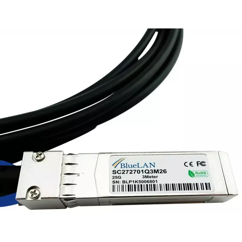 SFP28 DAC kabelis BlueOptics SFP28-DAC-1M-ZY-BL 1m SFP28 Moteris