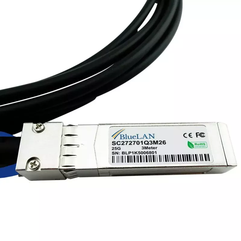 SFP28 DAC kabelis BlueOptics SFP28-DAC-3M 3 m, vyras/vyras