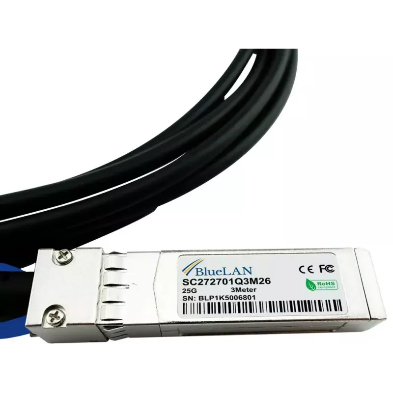 SFP28 DAC kabelis BlueOptics SFP28-DAC-3M-NG-BL 3 m InfiniBand