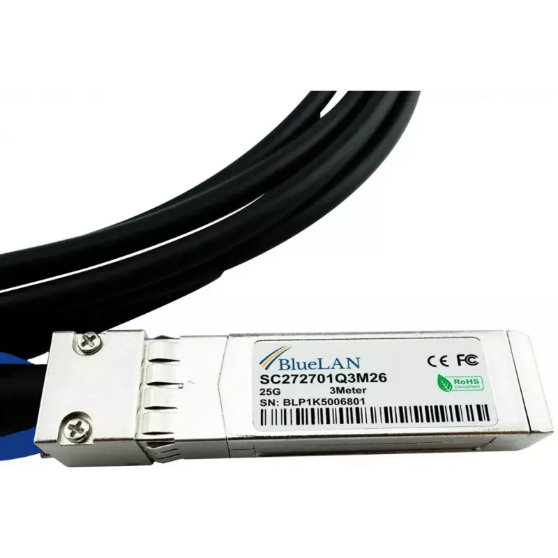 SFP28 DAC kabelis BlueOptics SFP28-DAC-3M-VA 3m Vyriškas/Vyriškas