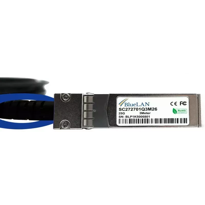 SFP28 DAC kabelis BlueOptics SFP28-DAC-5M-AT 5m vyriškas/vyriškas