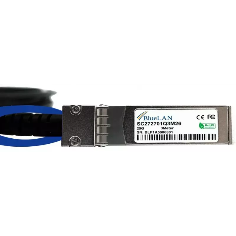 SFP28 DAC kabelis BlueOptics SFP28-DAC-5M-UQ 5m Vyriškas-Vyriškas