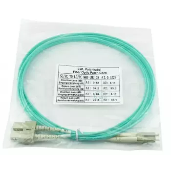 BlueOptics SFP3132EU20MK InfiniBand šviesolaidinis kabelis 20 m LC SC Aqua