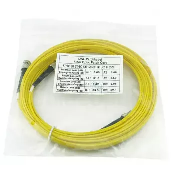 Skaidulinės optikos kabelis BlueOptics SFP3333BU7.5MK 7,5 m ST Geltonas