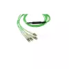 Skaidulinis optinis kabelis BlueOptics SFP5141GU3MKB MPO 4x LC OM5 3 m Laime