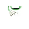 Skaidulinis optinis kabelis BlueOptics SFP5141GU3MKB MPO 4x LC OM5 3 m Laime