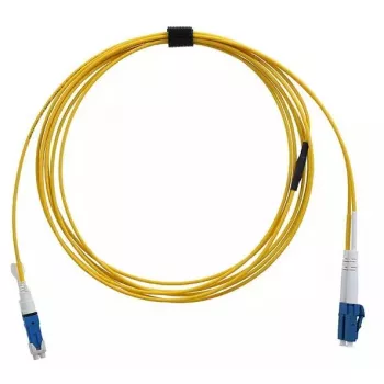 Skaidulinės optikos kabelis BlueOptics SFP9131BU1MK CS LC OS2 1 m Geltonas