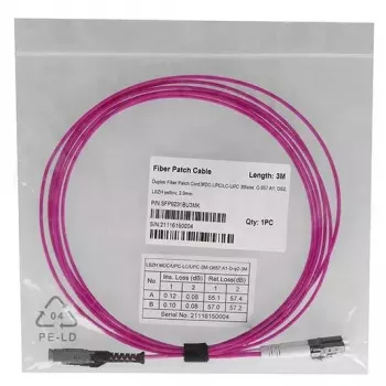 Skaidulinis optinis kabelis BlueOptics SFP9231FU2MK MDC LC OM4 2 m raudonas