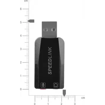 USB garso adapteris / USB Hub Speedlink VIGO SL-8850-BK-01