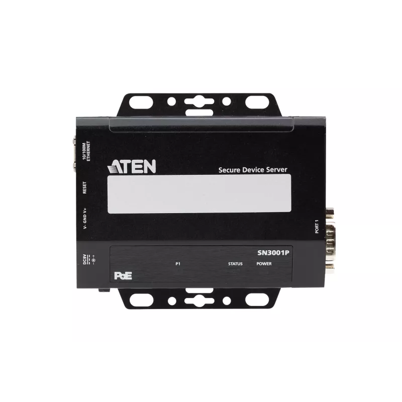 ATEN 1 prievado RS-232 Secure Device Server su PoE, 10/100Base-T(X), 210 g