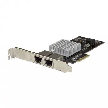 StarTech.com dviejų prievadų 10G PCIe tinklo adapterio plokštė - Intel X550AT 10GBASE-T ir NBASE-T PCI Express tinklo sąsajos adapteris 10/5/2.5/1GbE kelių gigabitų Ethernet 5 greičių NIC LAN kortelė