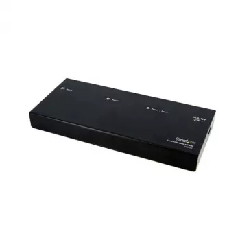 StarTech.com 2 prievadų DVI vaizdo skirstytuvas su garsu, DVI, 2x DVI, 1920 x 1200 pikselių, juoda, aliuminis, 10 m