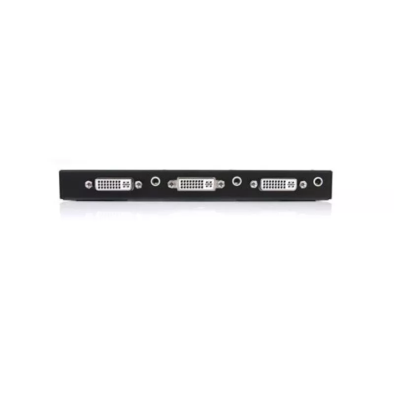 StarTech.com 2 prievadų DVI vaizdo skirstytuvas su garsu, DVI, 2x DVI, 1920 x 1200 pikselių, juoda, aliuminis, 10 m