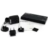 StarTech.com 2 prievadų DVI vaizdo skirstytuvas su garsu, DVI, 2x DVI, 1920 x 1200 pikselių, juoda, aliuminis, 10 m