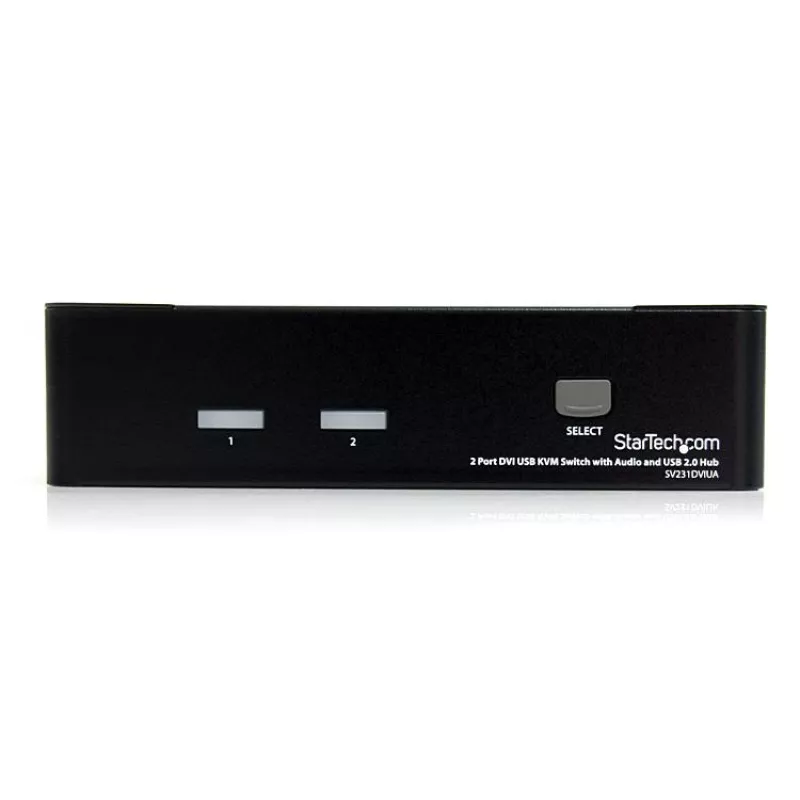 StarTech.com SV231DVIUA 2 prievadų DVI USB KVM jungiklis su garsu ir USB 2.0 šakotuvu