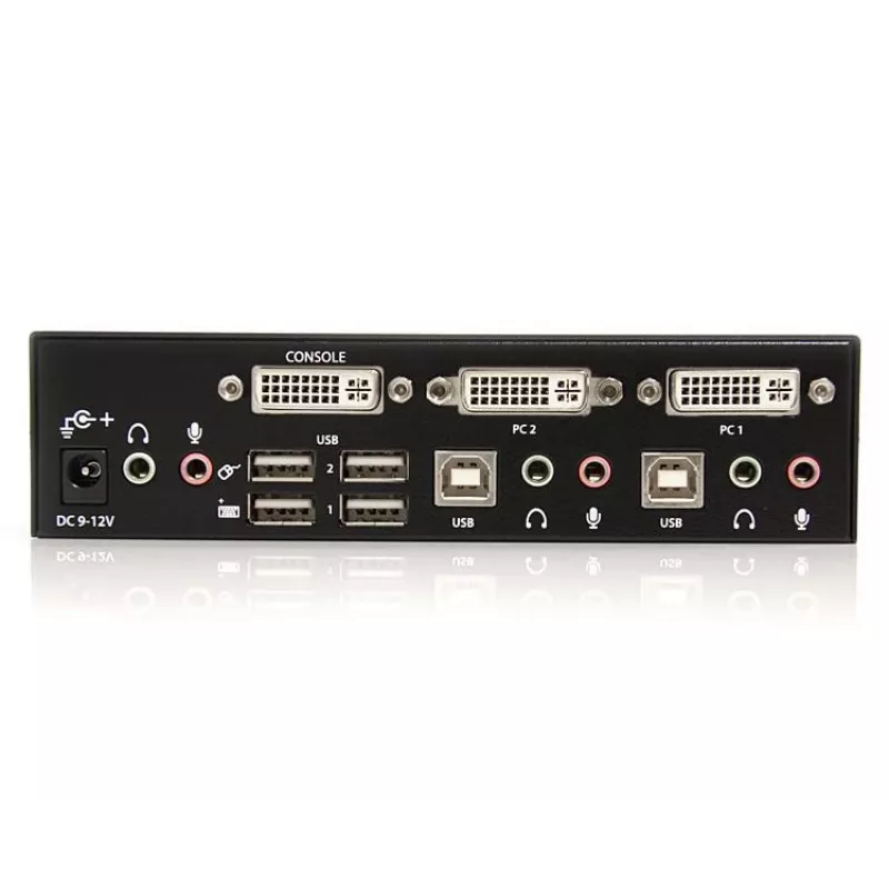 StarTech.com SV231DVIUA 2 prievadų DVI USB KVM jungiklis su garsu ir USB 2.0 šakotuvu
