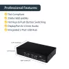 StarTech.com 4 prievadų USB DisplayPort KVM jungiklis su garsu, 3840 x 2400 pikselių, juodas
