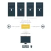 StarTech.com 4 prievadų USB DisplayPort KVM jungiklis su garsu, 3840 x 2400 pikselių, juodas