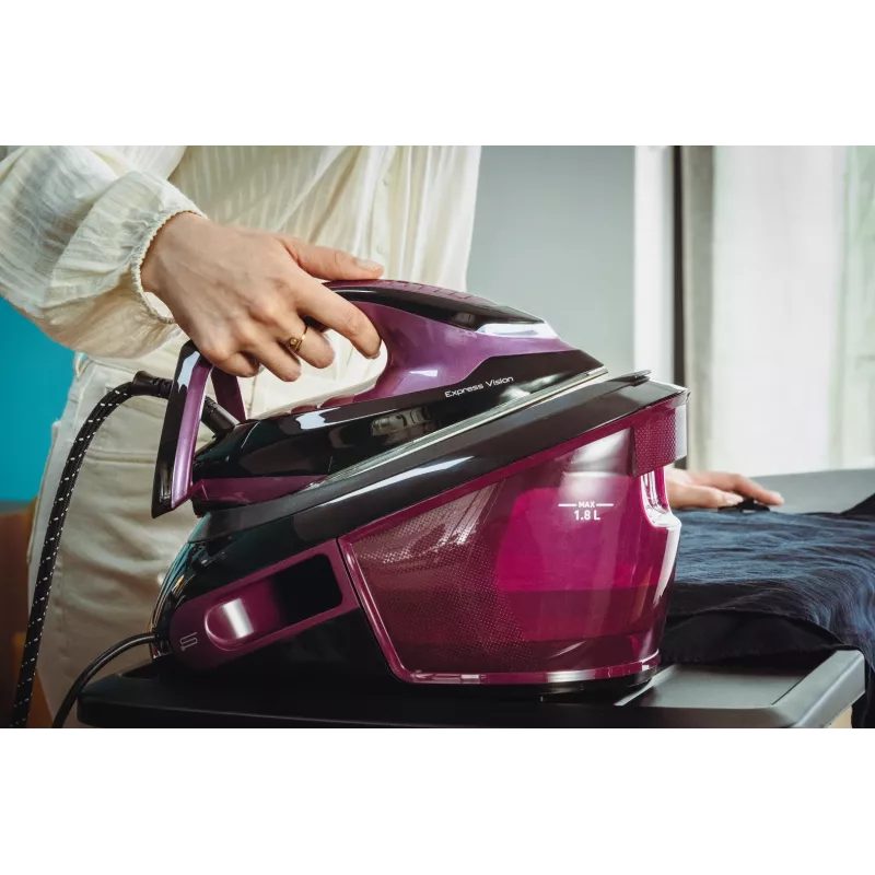 Tefal Express Vision SV8152 2800 W 1,8 l Durilium AirGlide Autoclean padas Violetinė, Juoda