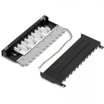 Patch Panel Trendnet TC-P08C6AS, 8 prievadų, Cat6A, ekranuotas, montuojamas ant sienos