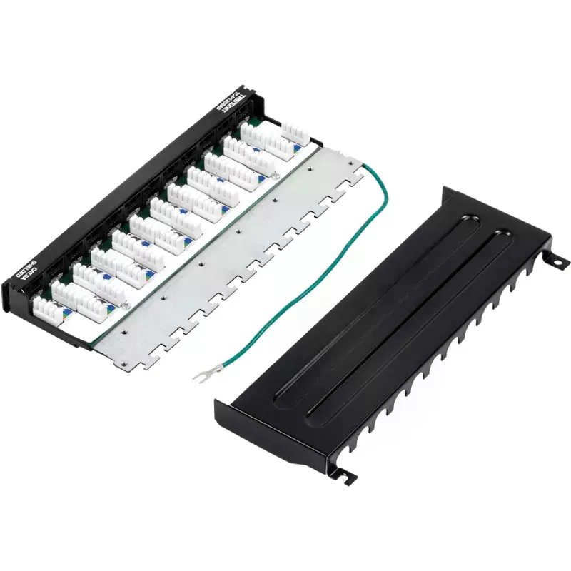 Patch Panel Trendnet TC-P12C6AS 12 prievadų Cat6A ekranuotas sieninis