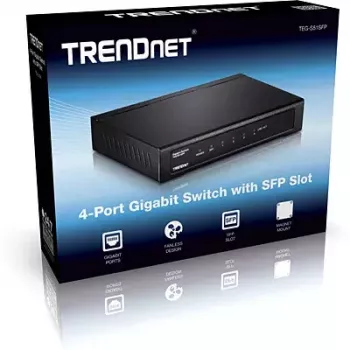 Nevaldomas tinklo jungiklis Trendnet TEG-S51SFP