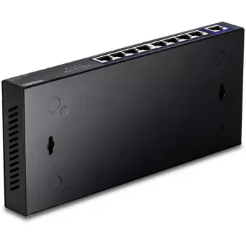 TRENDnet TEG-S591 nevaldomas 8 prievadų 2.5G Ethernet komutatorius, 100/1000/2500, 60 Gbit/s, MAC lentelė 4000, montuojamas ant sienos