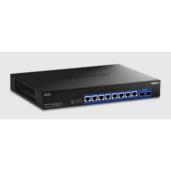 Nevaldomas komutatorius Trendnet TEG-S7102 10G Ethernet 8 prievadų juodas