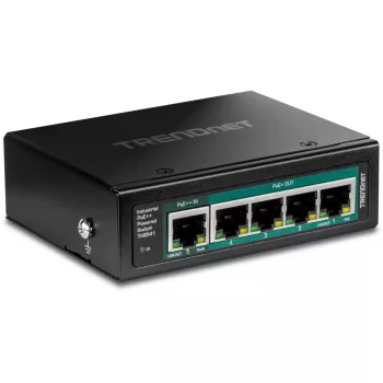 Tinklo jungiklis TRENDnet TI-B541 nevaldomas 5 prievadų Gigabit Ethernet (10/100/1000) su PoE, juodas